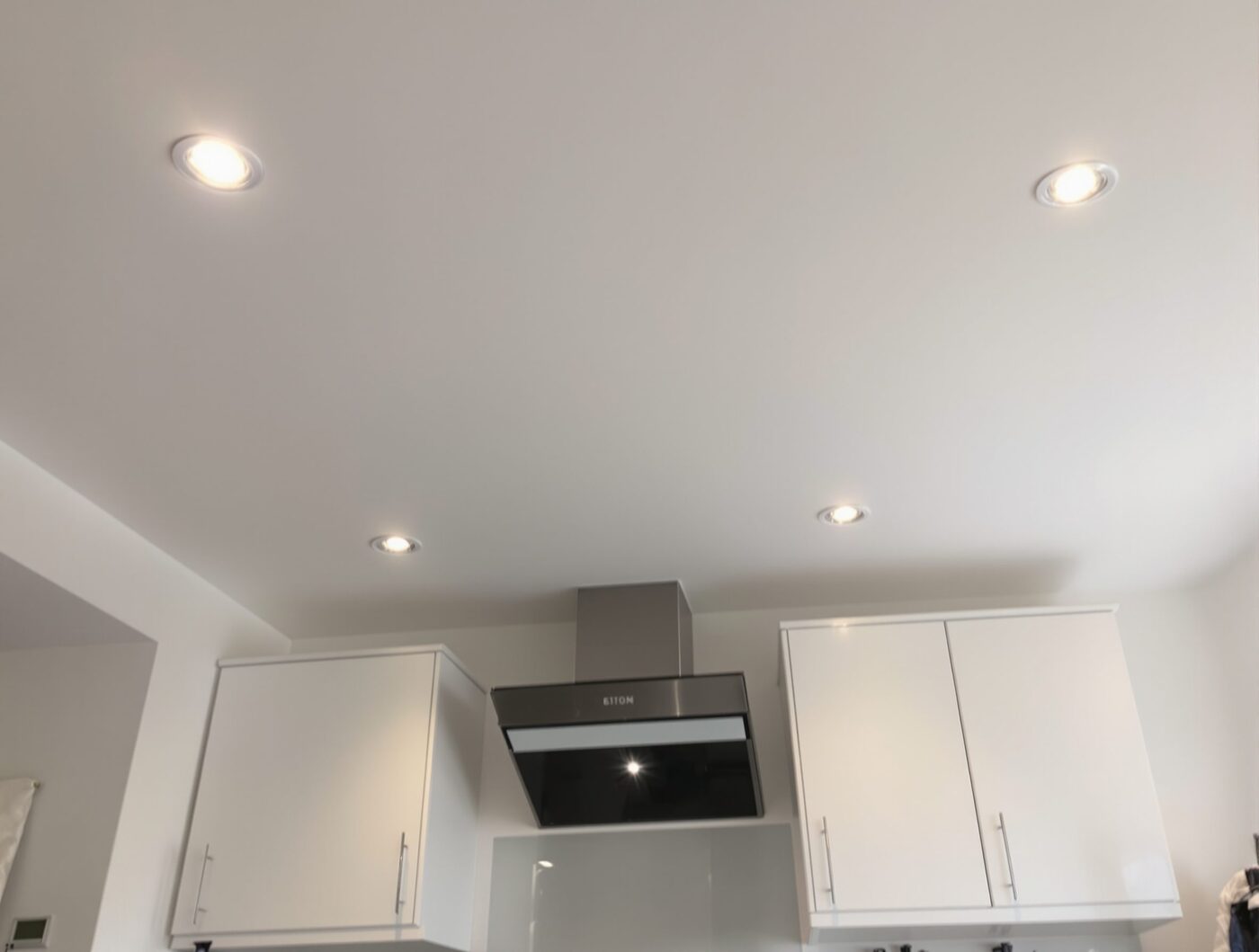 New brushed-chrome UK 13 amp socket, clean install